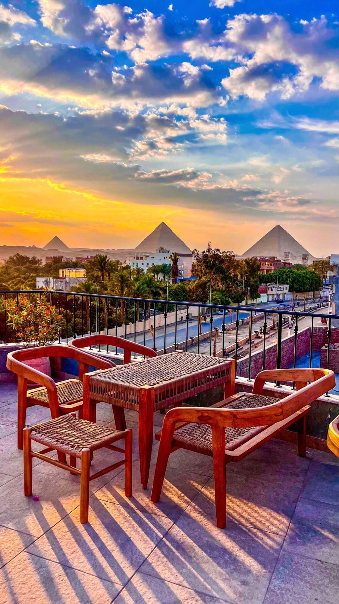 Almas Pyramids View Hotel Kafret el-Gabal Exterior foto