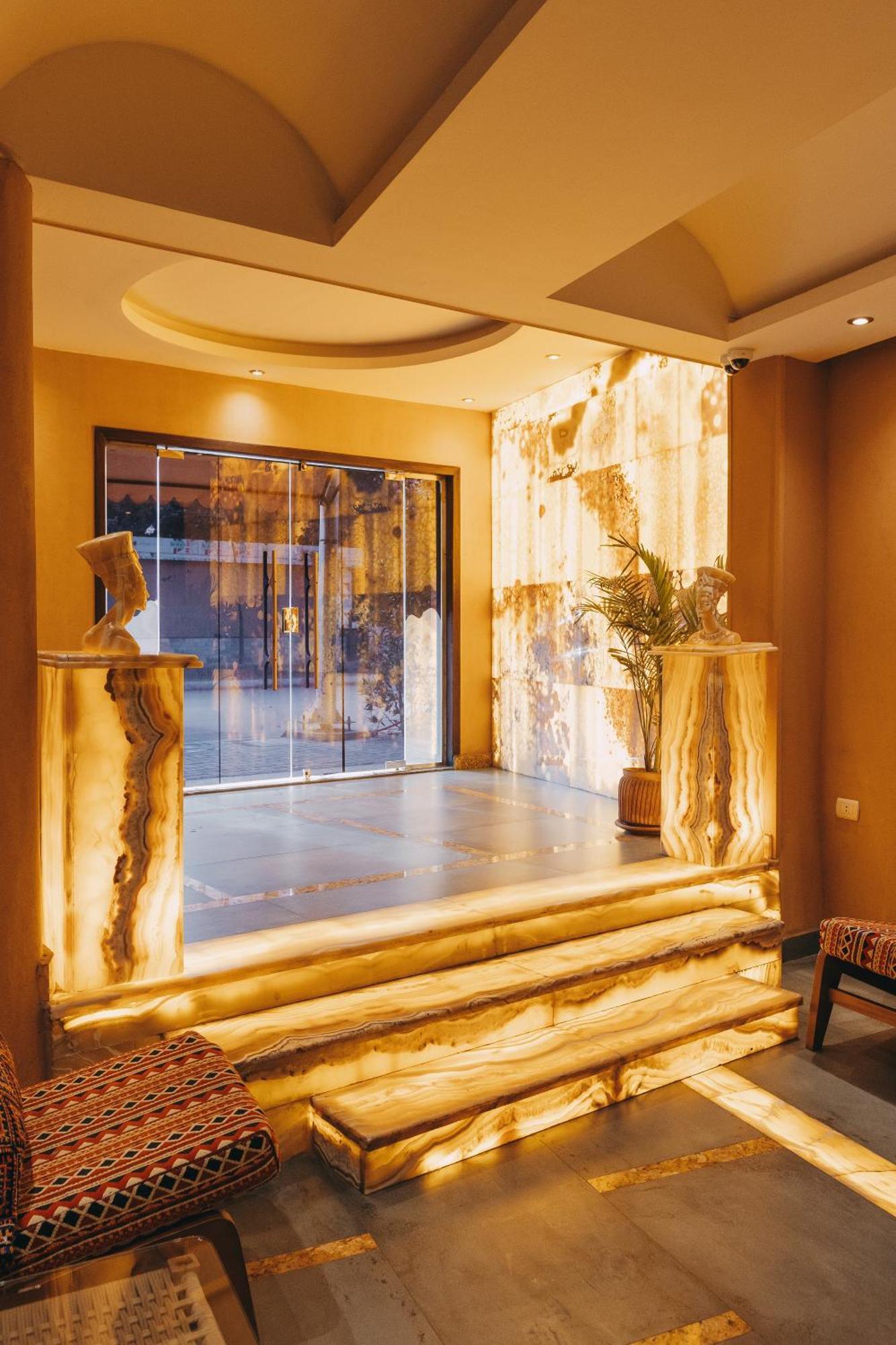 Almas Pyramids View Hotel Kafret el-Gabal Exterior foto