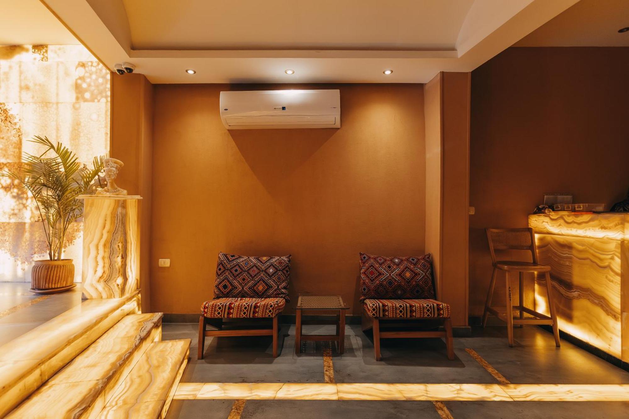Almas Pyramids View Hotel Kafret el-Gabal Exterior foto